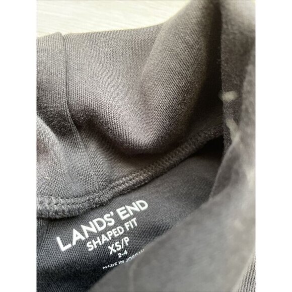 2 Lands End Turtlenecks Black Purple Womens XS/P Shaped Fit‎ - Picture 3 of 3